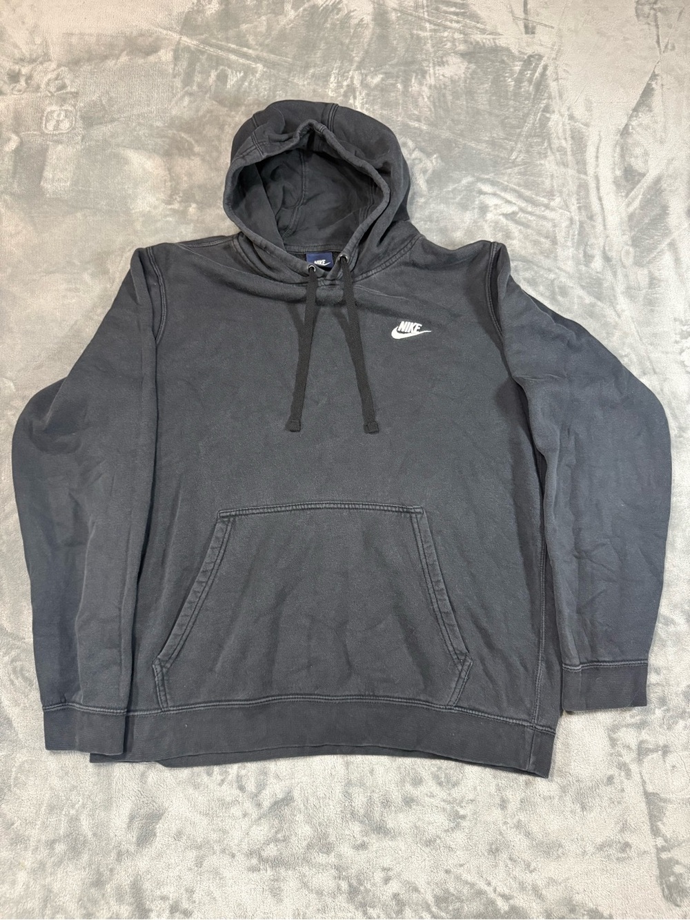 Nike Black Pullover Hoodie Nike Swoosh Hoodie Size Large